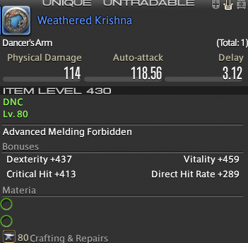 DNC AF4 Weapon: Weathered Krishna