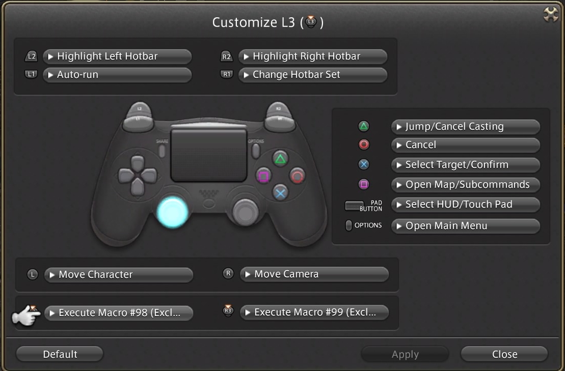 System Configuration - Console - Button Configuration
