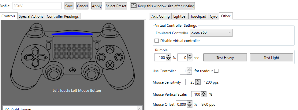 final fantasy xiv pc ps4 controller no rumble