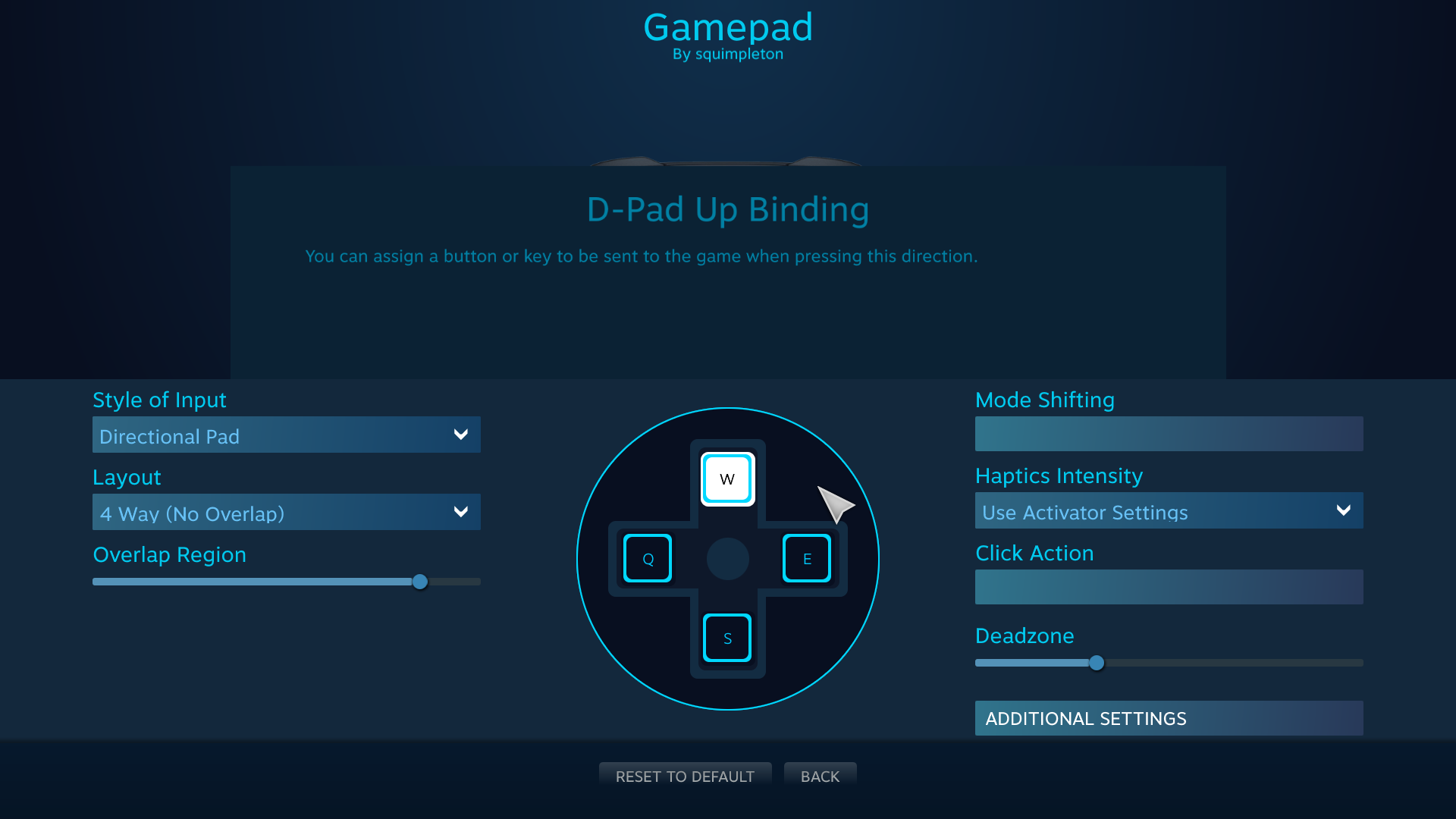 How do set different controller profiles/layouts for different games in YuZu .